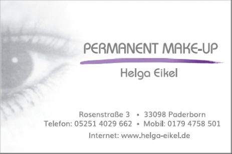 Permanent Make-Up – Helga Eikel: Kontaktdaten
